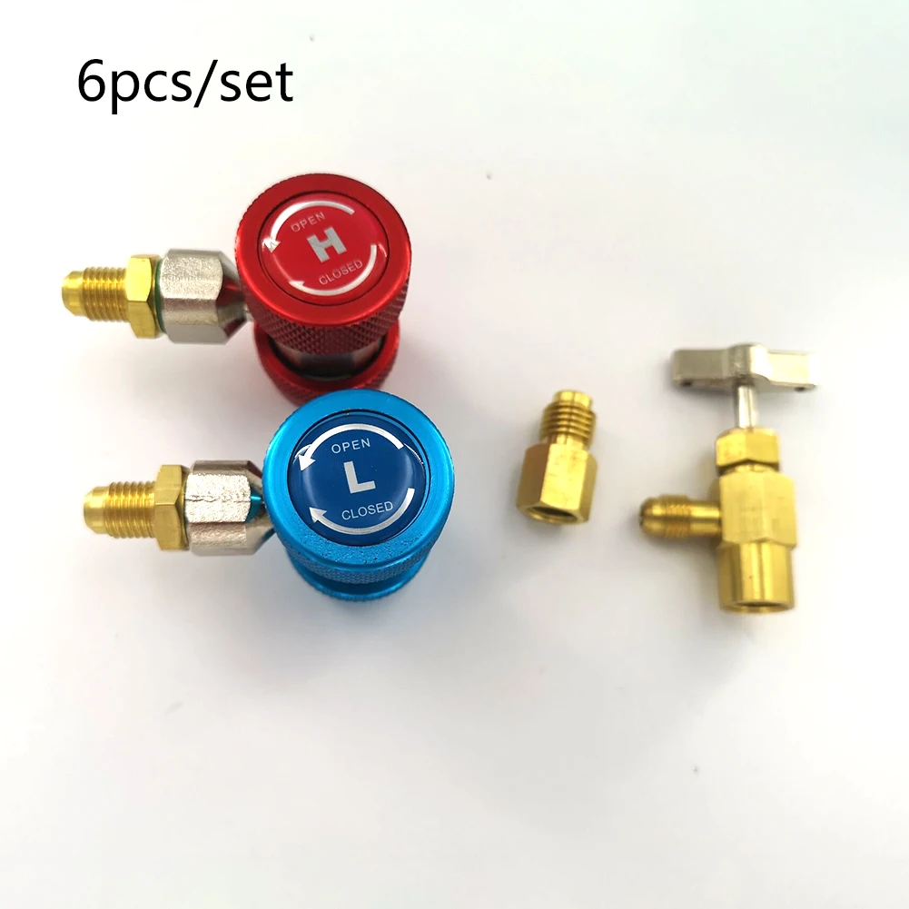 

Quick Refrigerant Adapter Coupler R134a Quick Coupler Fittings Durable