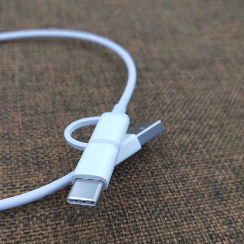 2 в 1 оригинальный кабель Xiaomi Micro/Type C передачи данных для Mi 11 10 10T 10S CC9 CC9E 8 Poco F2 Pro X3 NFC