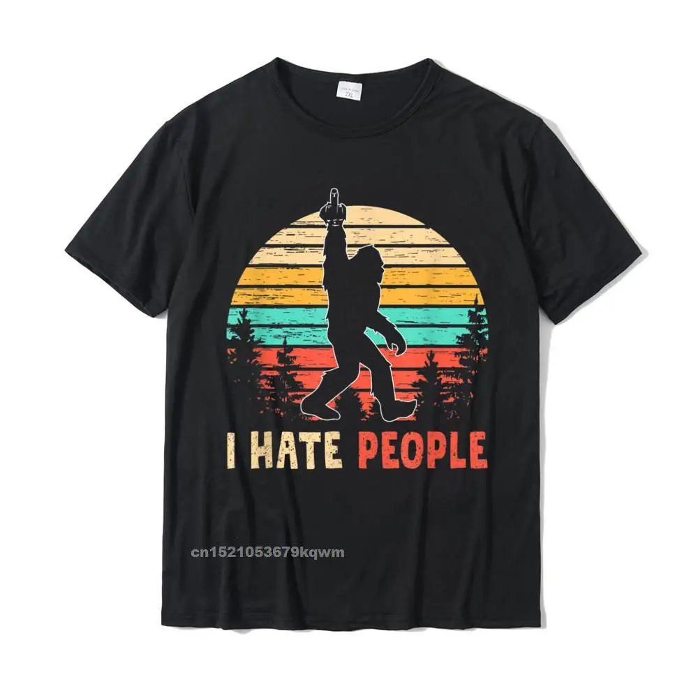 Футболка Bigfoot с изображением людей надписью I Hate People и Sasquatch футболки для мужчин