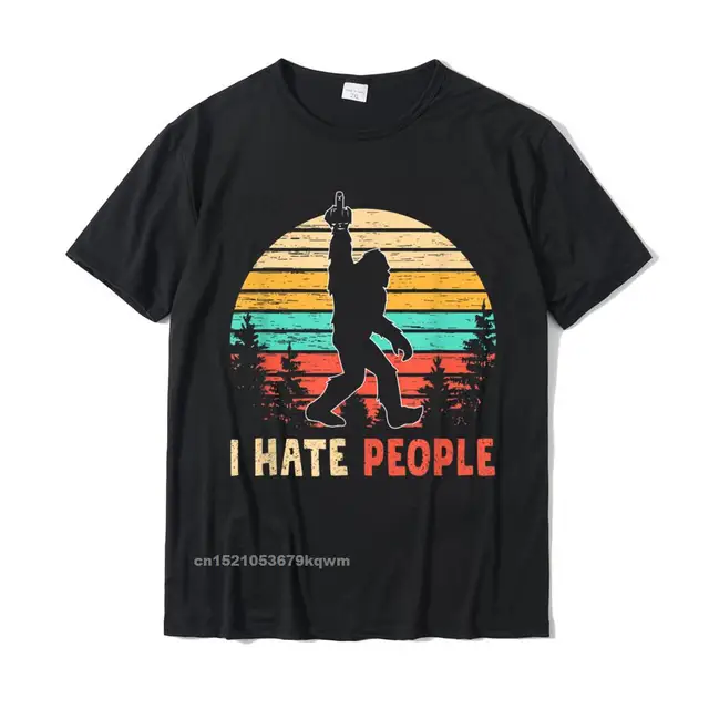 bigfoot i hate people shirt