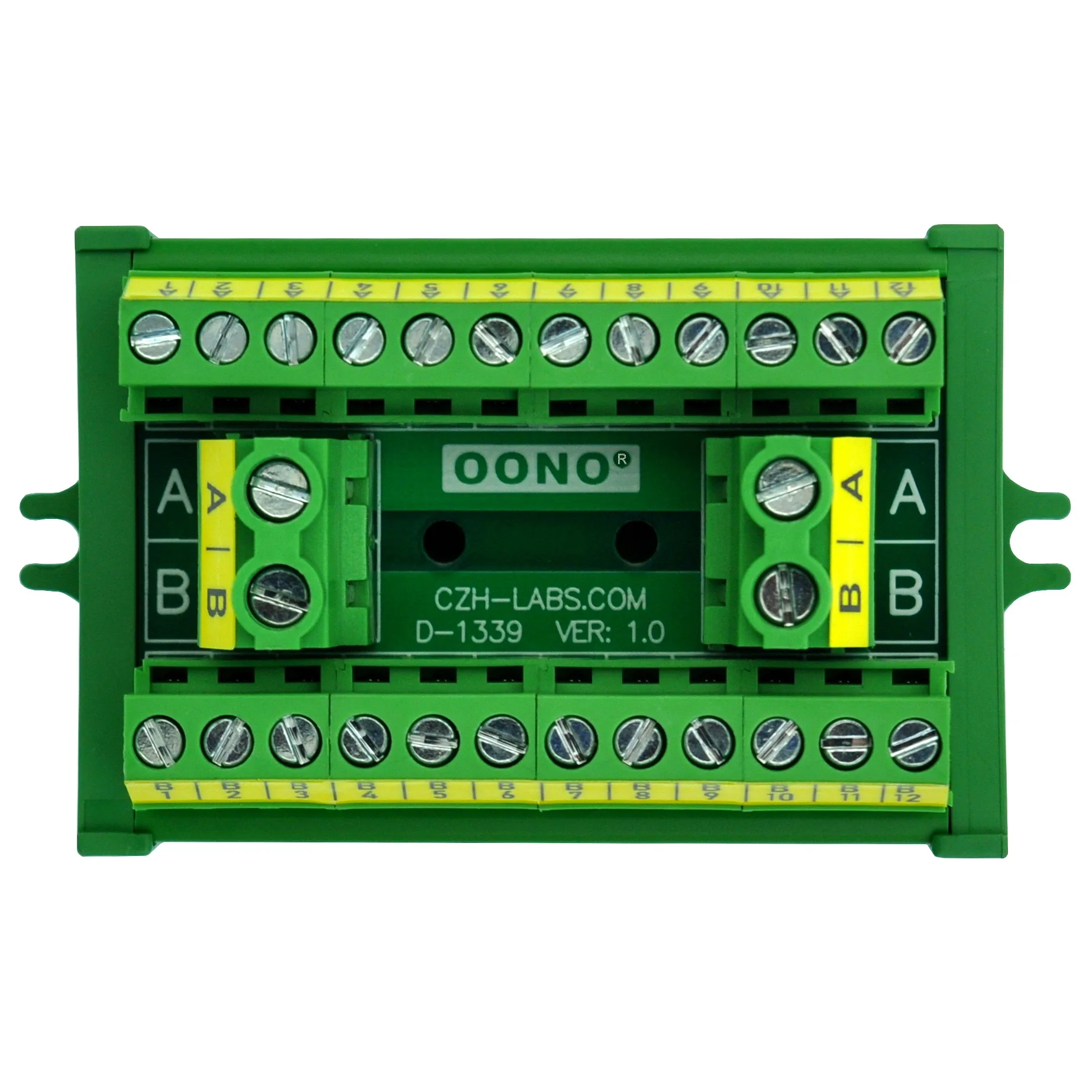 

OONO Screw Mount 30A/300V 2x12 Position Terminal Block Distribution Module.