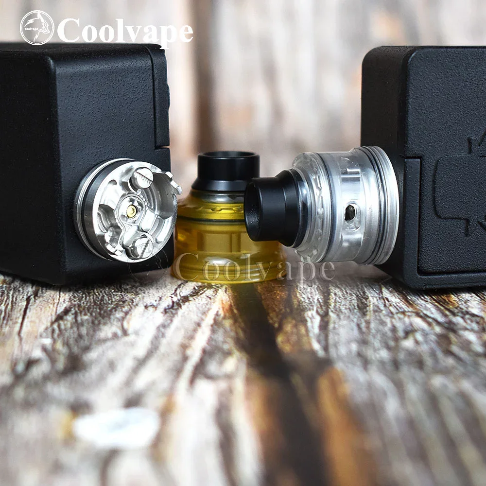 

coolvape Slim piece mod with Hellfire Maverick rda vape 22mm RDA 18650 battery Side fire mechanical mods kit vs summon mod