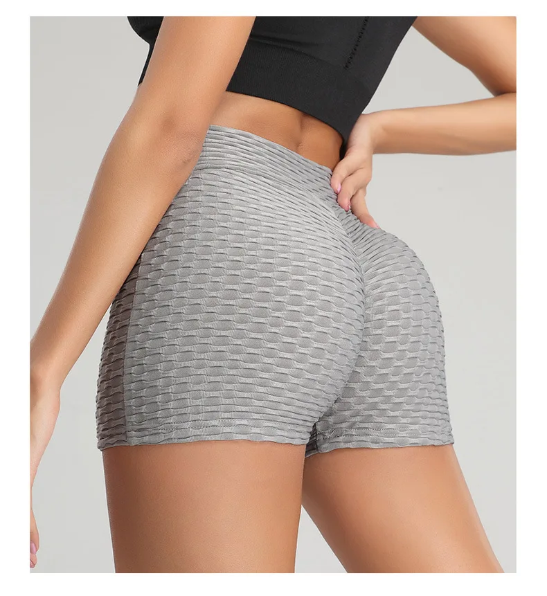 Реальные фотографии женские шорты с высокой талией для фитнеса тренировок йоги