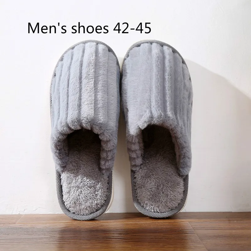 Домашние хлопковые тапочки для мужчин и женщин Нескользящие теплые симпатичная