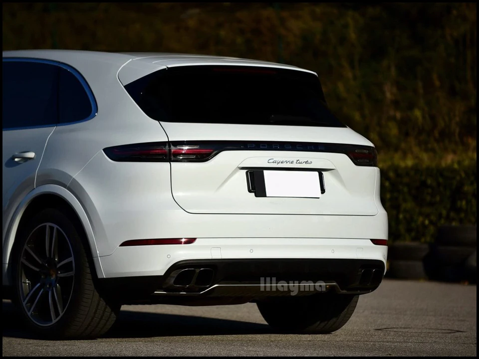 Серебряный приседающий Хвост Глушитель для выхлопной трубы для Porsche New Cayenne 959 Cayenne s turbo GTS глушители из нержавеющей стали