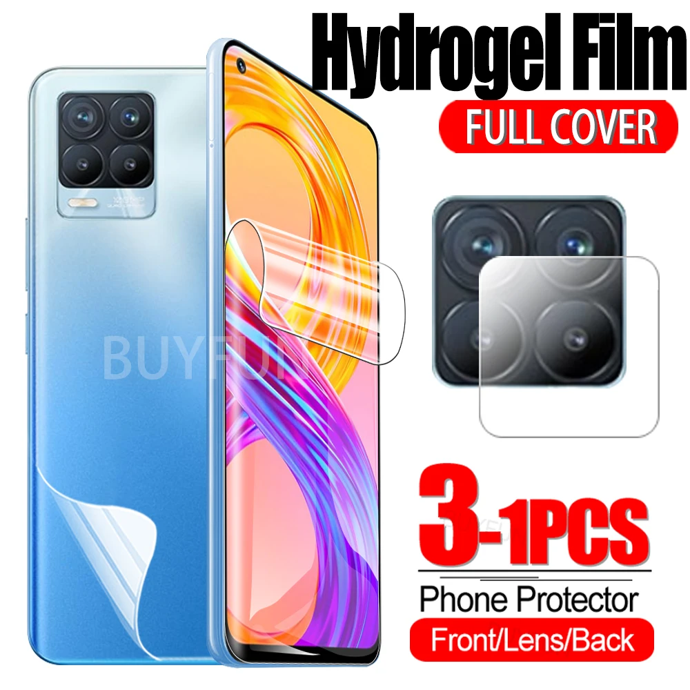 

For Realme 8 Pro Hydrogel Film Camera Lens Protective Glass For Oppo Real me 7 8 Pro 4G/5G Full Cover film For Realme8 Not Glass