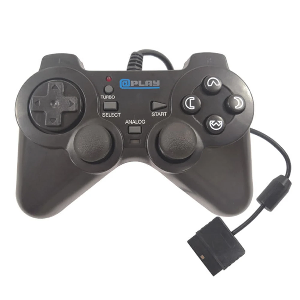 Проводная ручка для Sony PS2 10 шт. в комплекте двойная вибрация проводная игровая
