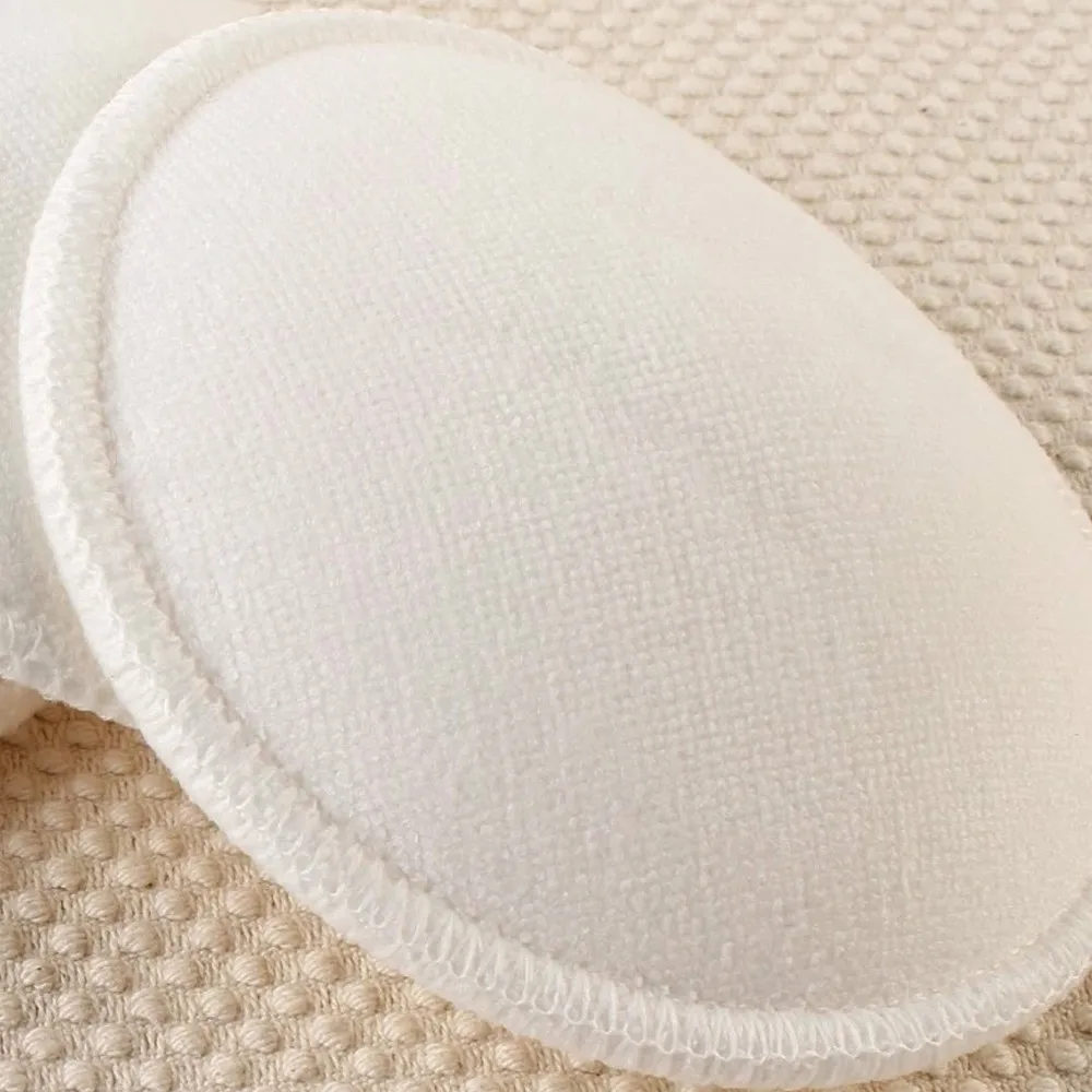 Almohadillas de lactancia de bamb&uacute; para mam&aacute;s, almohadilla de lactancia lavable, reutilizable, impermeable, 4 piezas-2