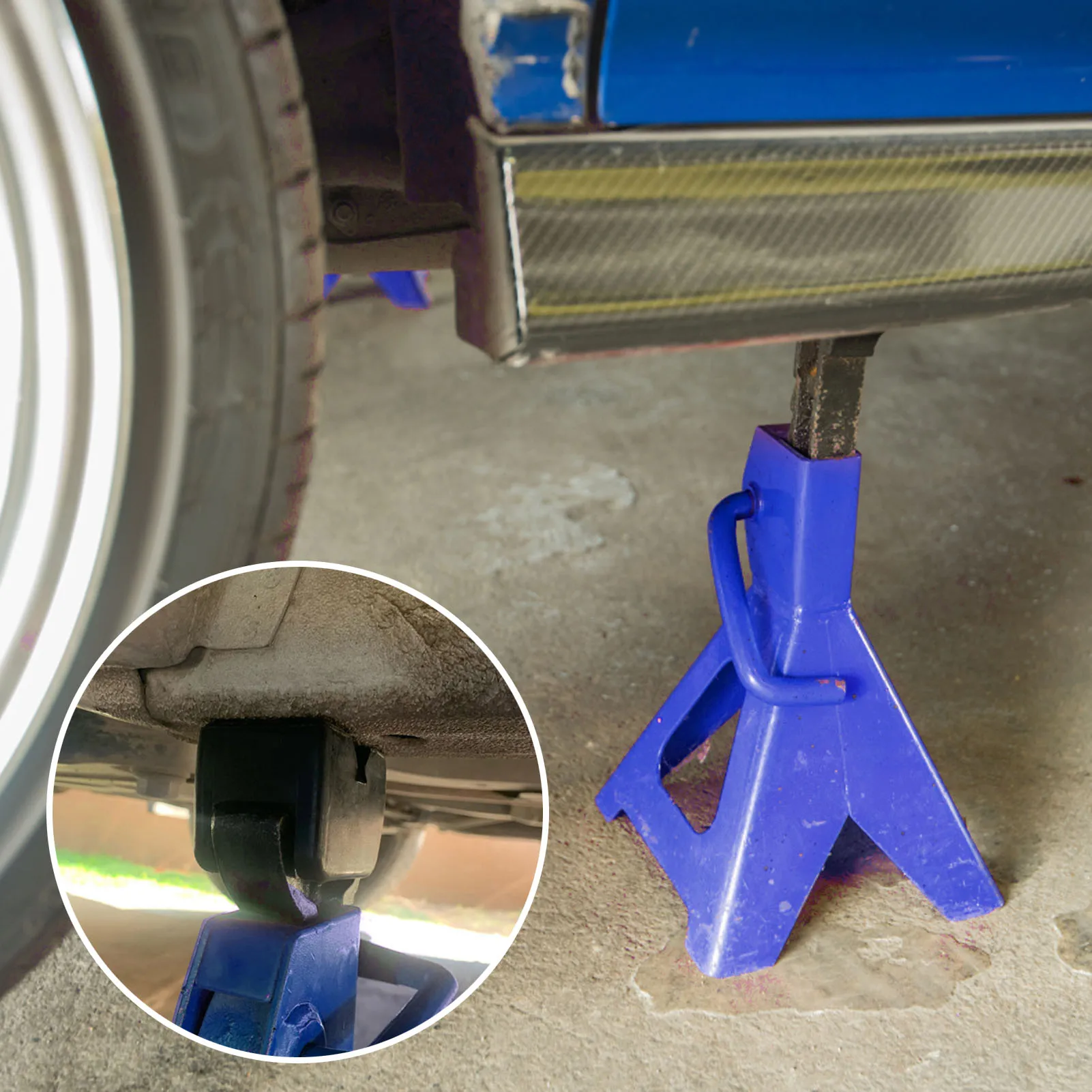 1Pc Universal Rubber Slotted Jack Pad For Stand Car Lift Adaptor With Frame Rail Pinch Max 3 Tons |