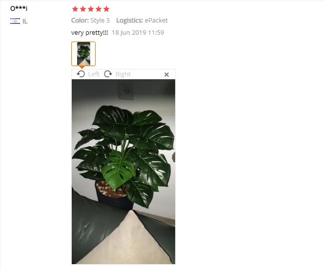 60 см искусственное натуральное растение Monstera дерево без горшка, поддельное растение дерево украшение для домашнего сада