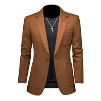 new fashion casual men blazer cotton slim korea style suit blazer masculino male suits jacket blazers men clothing size s 5xl