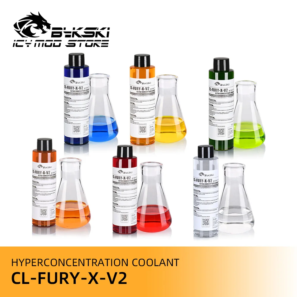 

Bykski Water Cooling Liquid 150mL 1:5 Super Concentrate Thermal Conductive Fluid Hyperconcentration Coolant CL-FURY-X-V2
