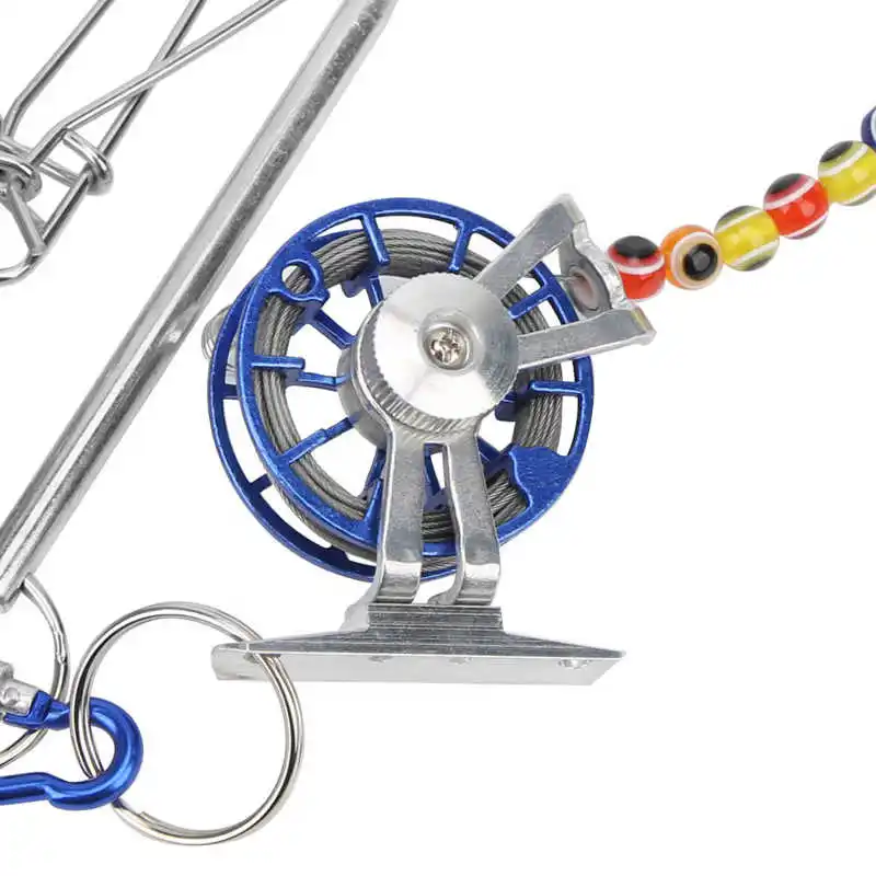 

5-Hook Lock Live Fish Buckle Fishing Stringer Clip Stainless Steel Outdoor Fishing Tackle Fishing Stringer Fishing Accessories