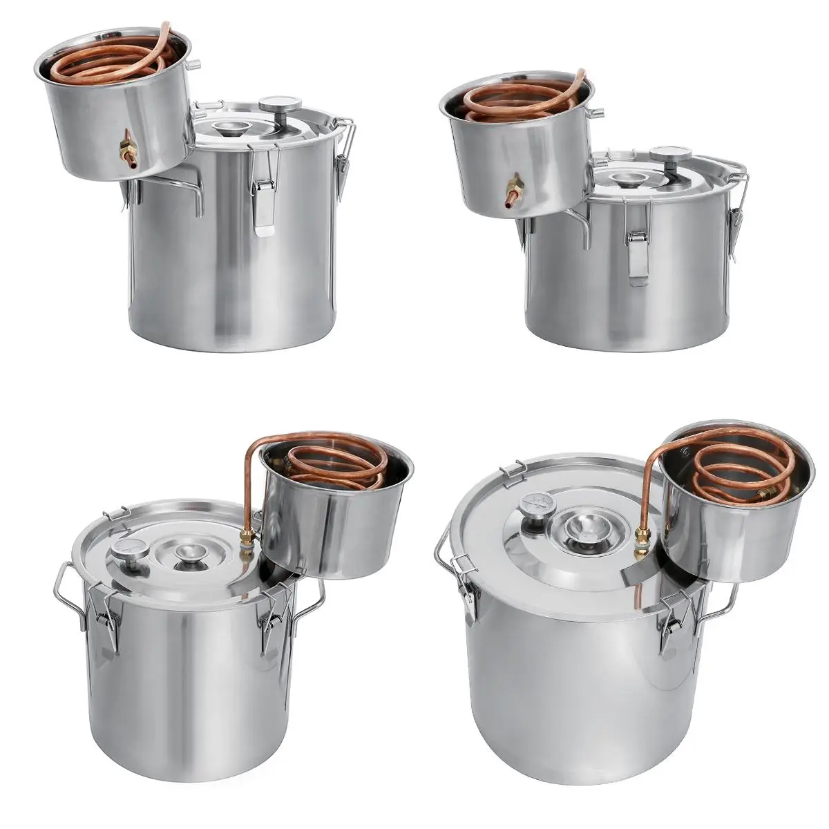 8Gal 10 л эфирный дистиллятор Moonshine алкоголь медь 304 нержавеющая сталь бойлер DIY