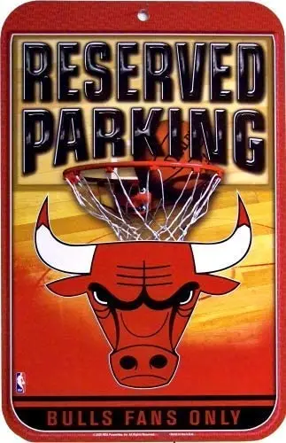 Chicago Bulls Baseketball Parking Only Metal Tin Sign Bar Pub Vintage Retro Poster Cafe Art Metal Prints Wall Plaques