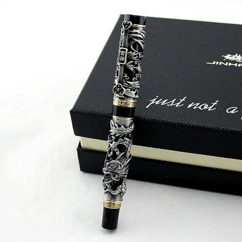 Ручка перьевая в виде дракона и феникса 0 5 мм|fountain pen|metal ink penink pen |