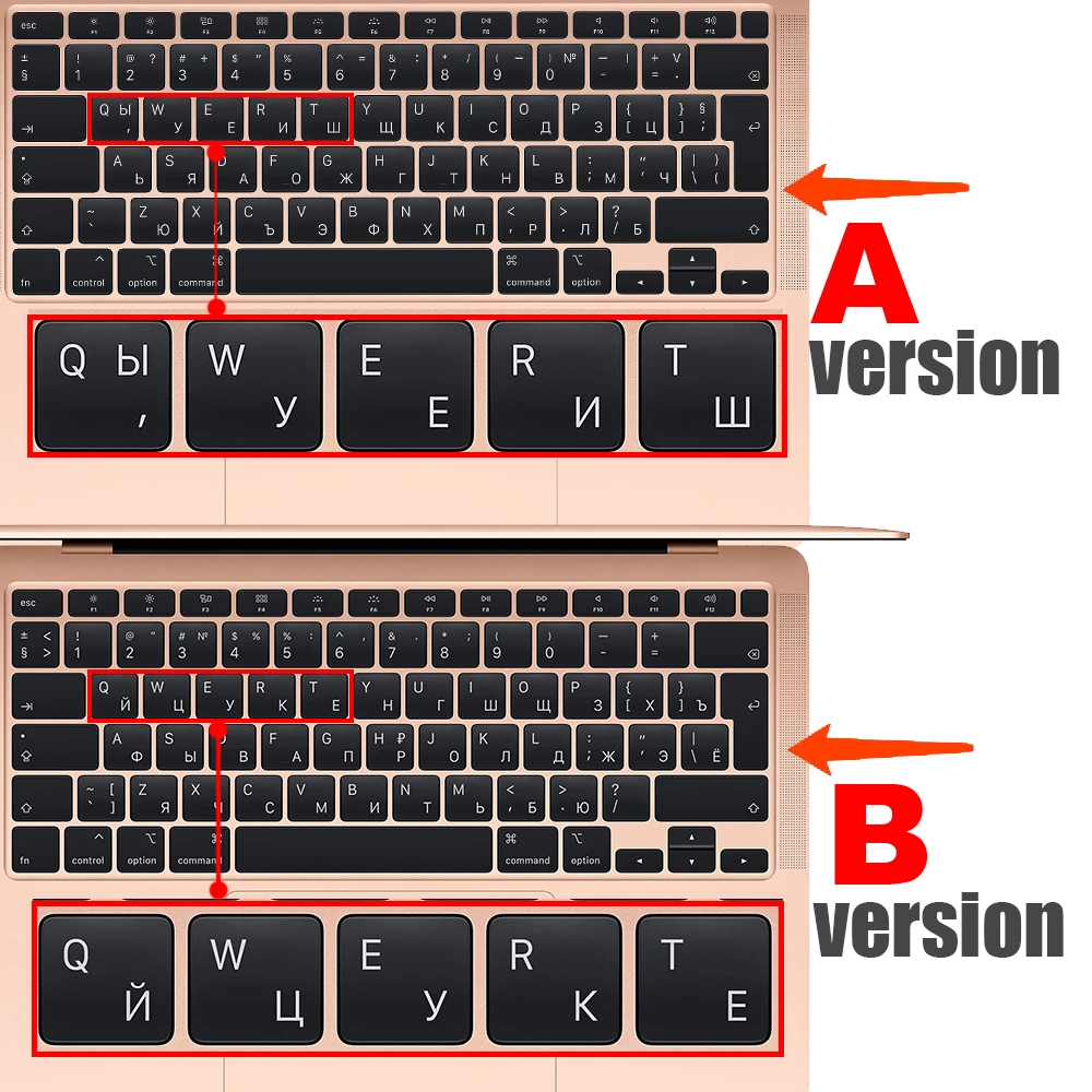 Чехол для клавиатуры с русской раскладкой macbook Air 13 2020 защитная пленка новинка