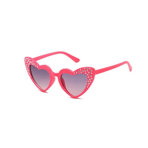 Новые детские солнцезащитные очки персиковые в форме сердца детские солнцезащитные очки модные милые высококачественные солнцезащитные очки для девочек