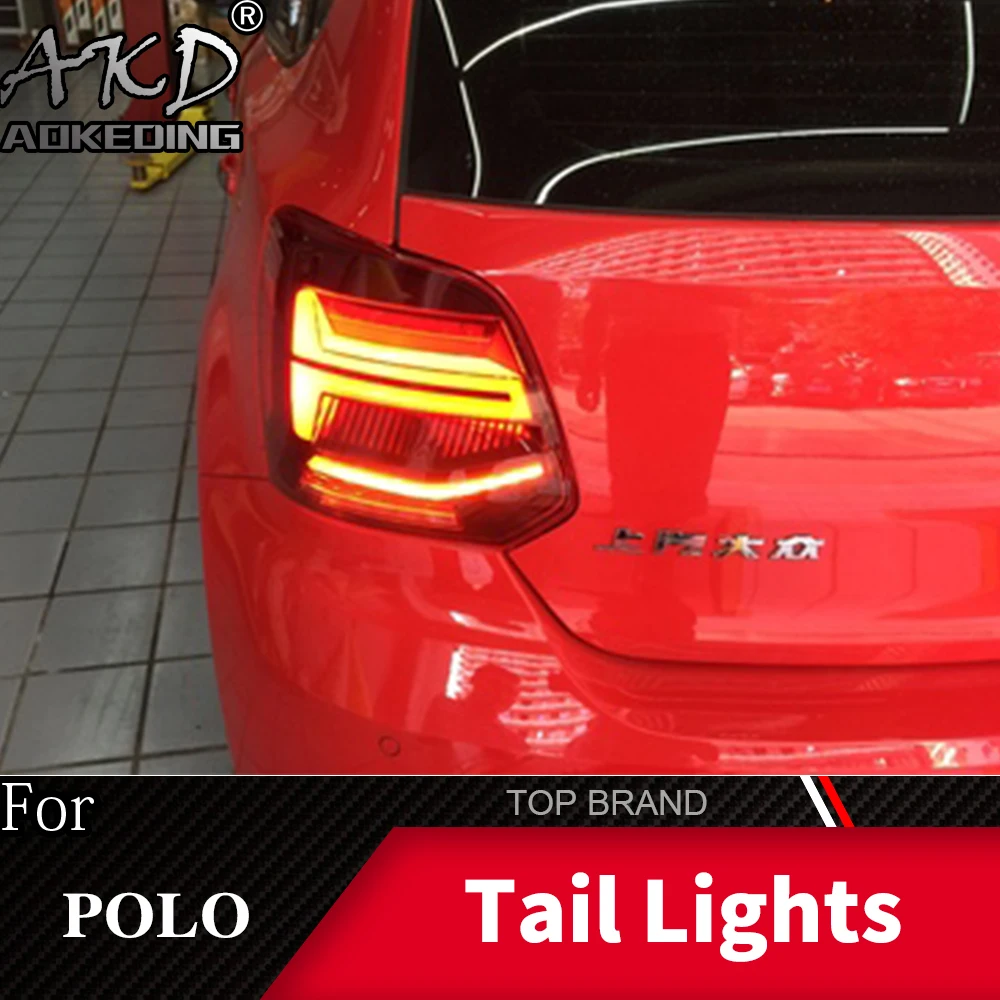 

Tail Lamp For VW Polo 2009-2018 LED Tail Lights Fog Lights Daytime Running Lights DRL Tuning POLO Car Accessories