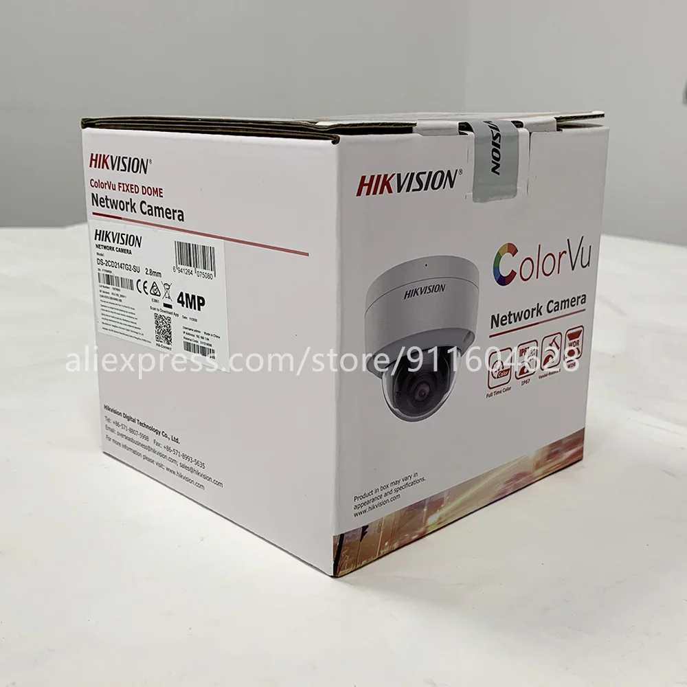 Оригинальная Международная камера Hikvision DS 2CD2147G2 SU 4 MP ColorVu Fixed Dome Network Camera|Камеры