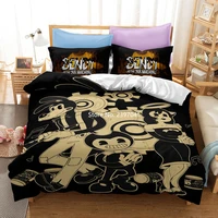 horror game bendy and ink machine 3d printed bedding set quilt cover pillowcase home textile decoration full size customizable