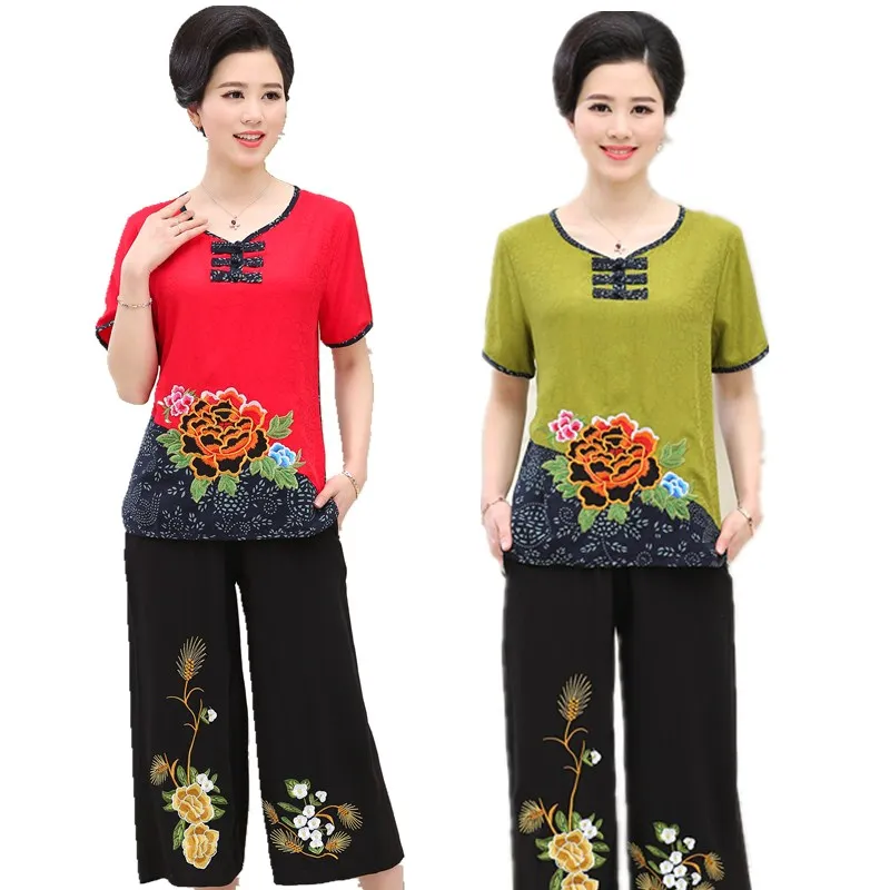 Женский комплект из 2 предметов одежды искусственного шелка большие размеры XL 4XL