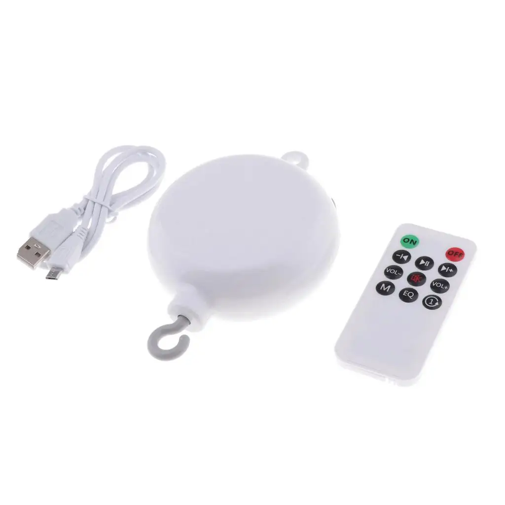 Caja de m&uacute;sica electr&oacute;nica con Control remoto, 35 canciones para cuna M&oacute;vil, 1 ud.-3
