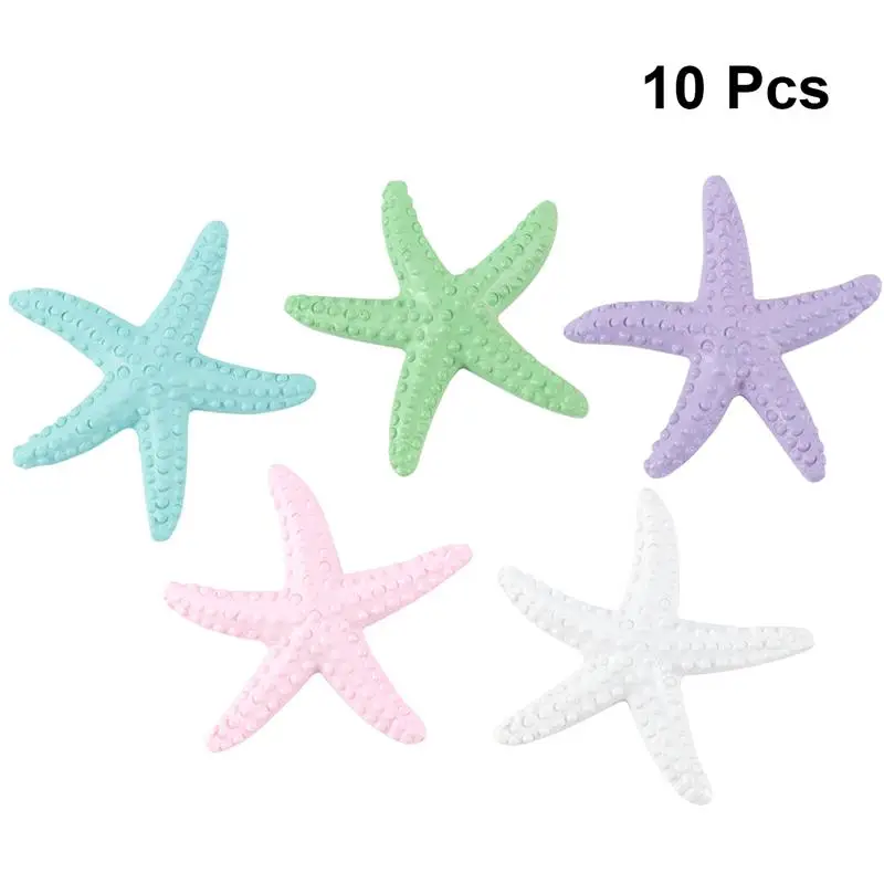 10 шт Красочный аквариум Смола звезда искусственная орнамент яркий пейзаж Декор