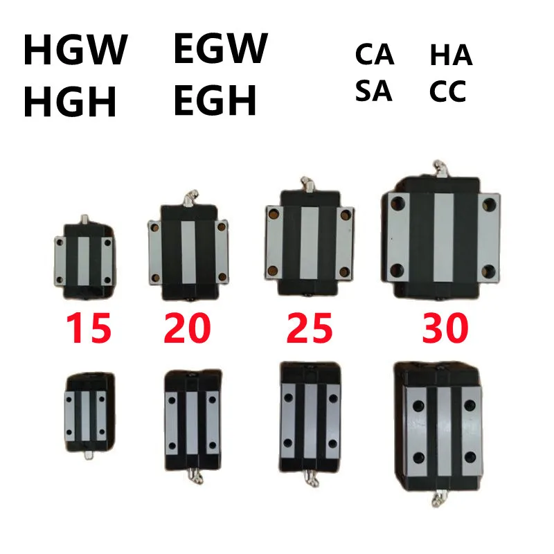Линейная направляющая HGH15CA HGW15CC HGH20CA HGW20CC EGH EGW HGW25 HGH30 HGW30 - изображение
