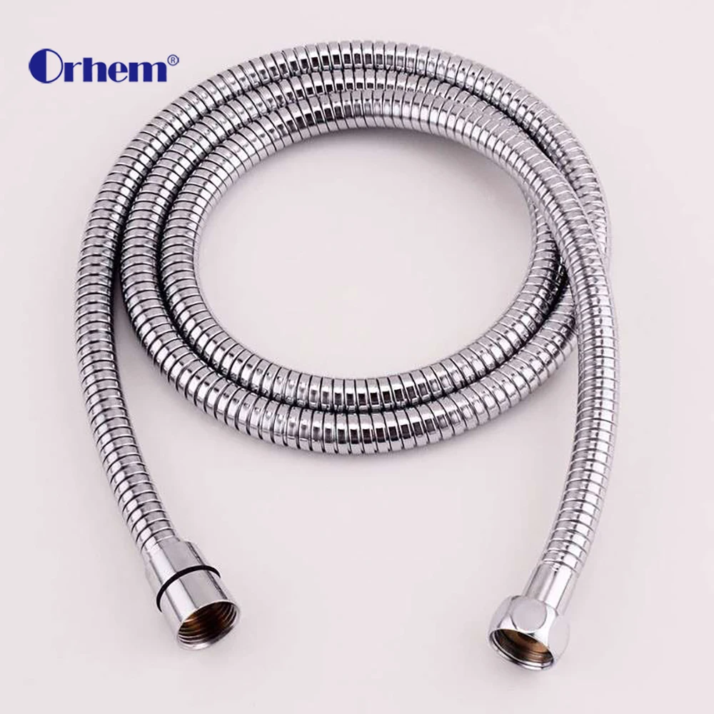 

Bathroom Handheld Shower Head with Extra Long Hose and Bracket Holder, Polished Chrome