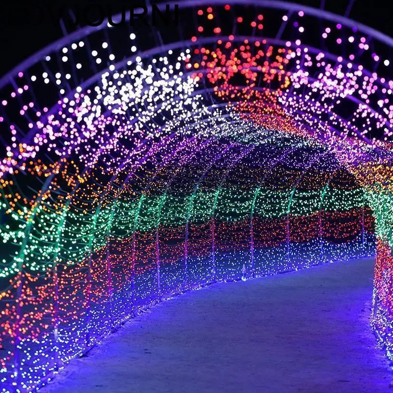 Kerstverlichting занавес украшение Необычные гирлянды Рождество Крытый Luces Led Decoracion