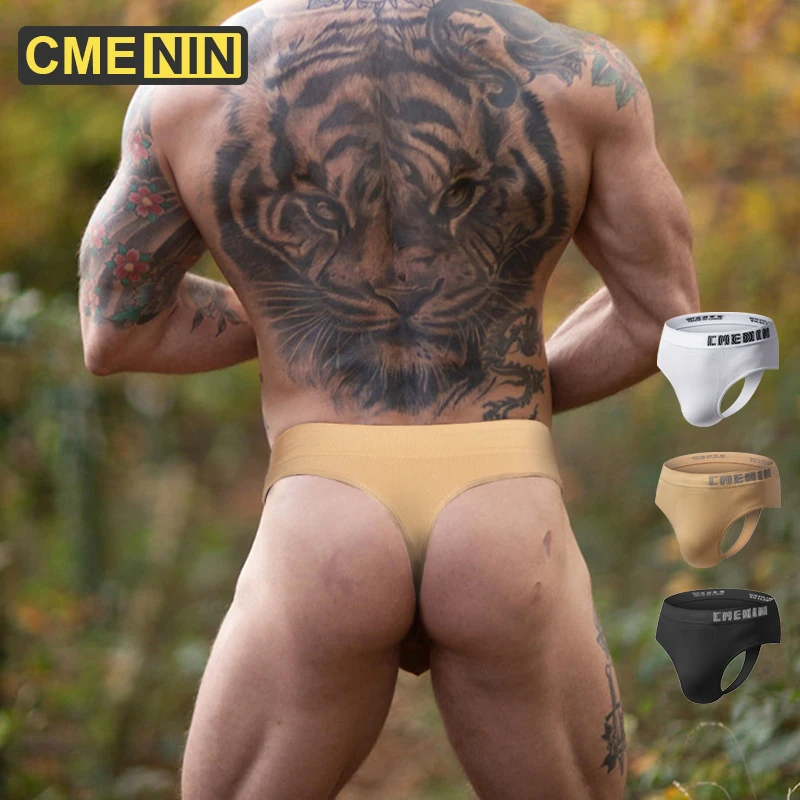 C Для мужчин в бесшовный Сексапильный гей нижнее белье стринги Ракушки