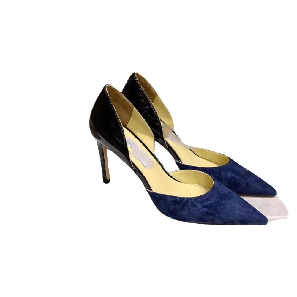 

2021 brand Luxurys Design women shoe high heel Dress shoes spring and fall Red white Leather Pointed Toes Pumps outdoor bottom