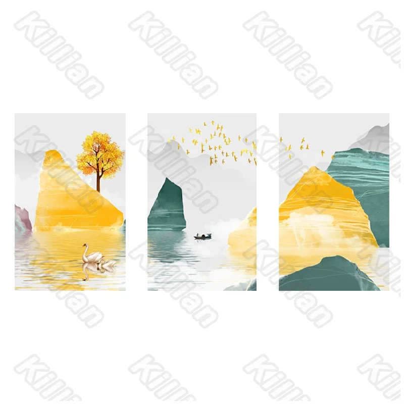 

Landscape Frameless Poster Home Bedroom Decorative Living Room Decoration Canvas Painting Hd Print Poster Chinese Style