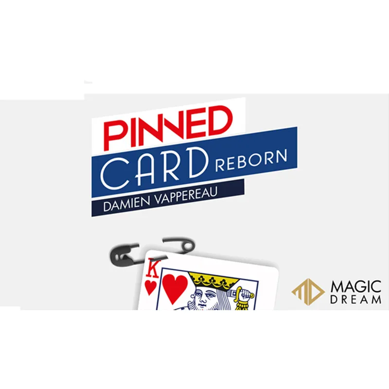 

Pinned Card Reborn by Damien Vappereau (Gimmicks and Online Instructions) Card Magic Tricks For Professional Magicians Illusions