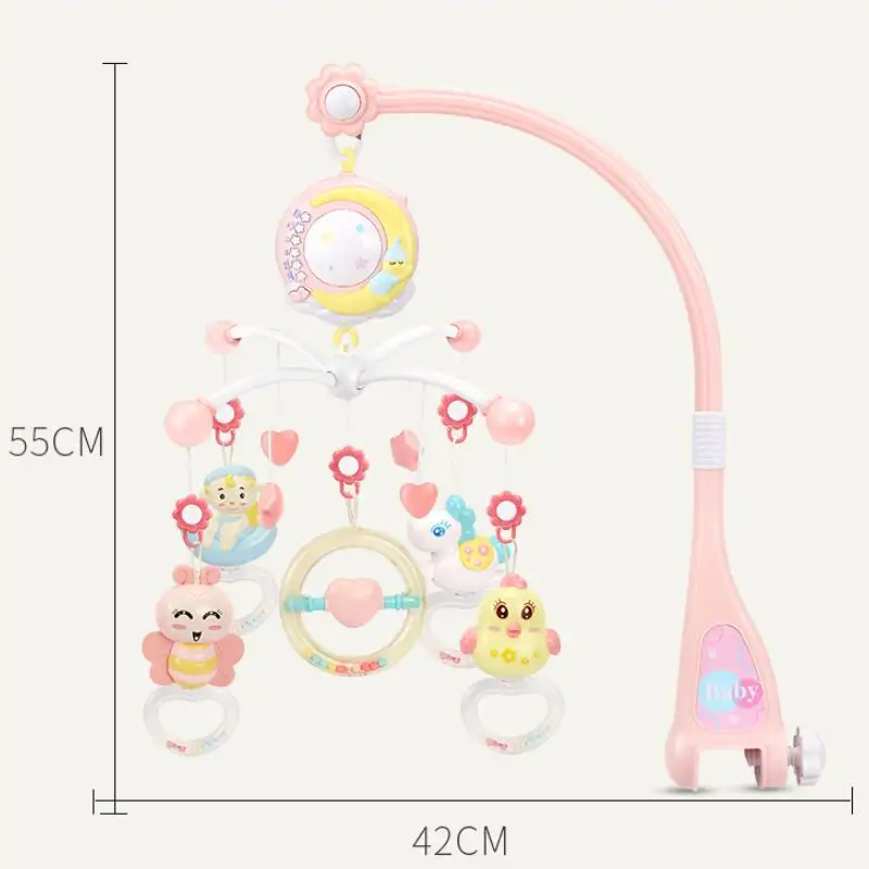 

Crib bell with remote control mother and baby 0-3 years old newborn toy rattle hand rattle early education puzzle baby