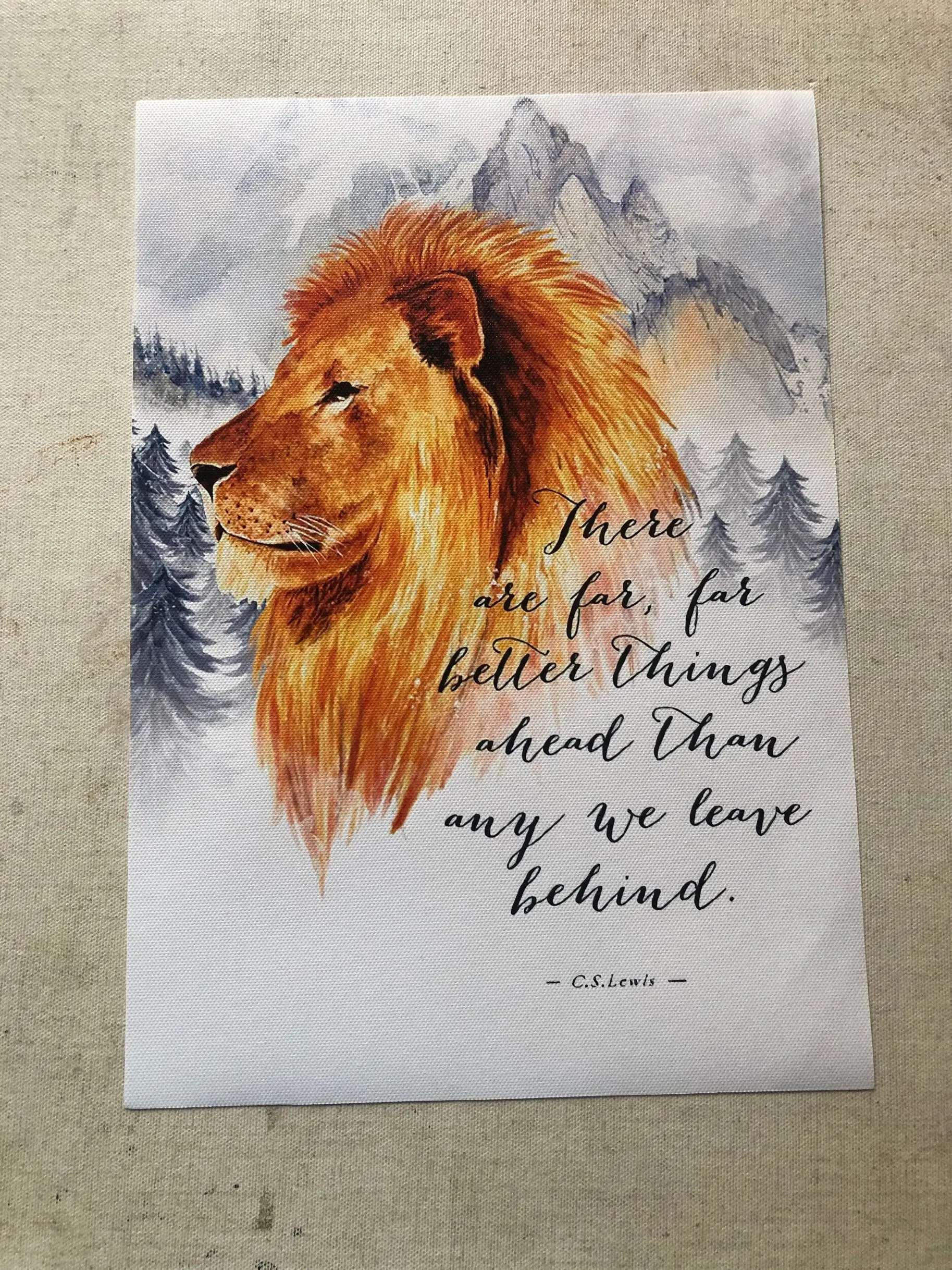Искусственная печать Narnia C.S. Постер с цитатами Льюиса вдохновляющая каллиграфия