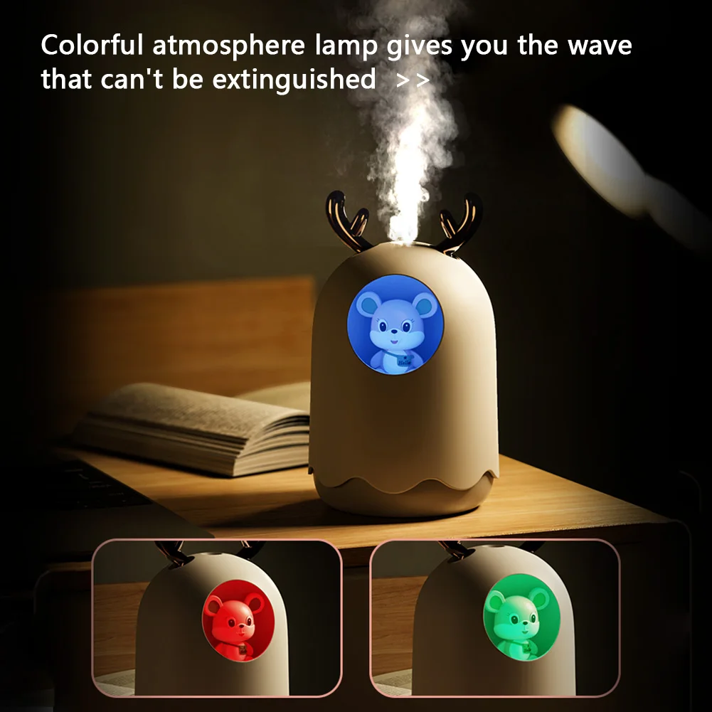

300ml Aroma Essential Oil Mist Maker Smart Air Humidifier Diffuser Night Lamp Aromatherapy with Colorful Lamp for Home Car