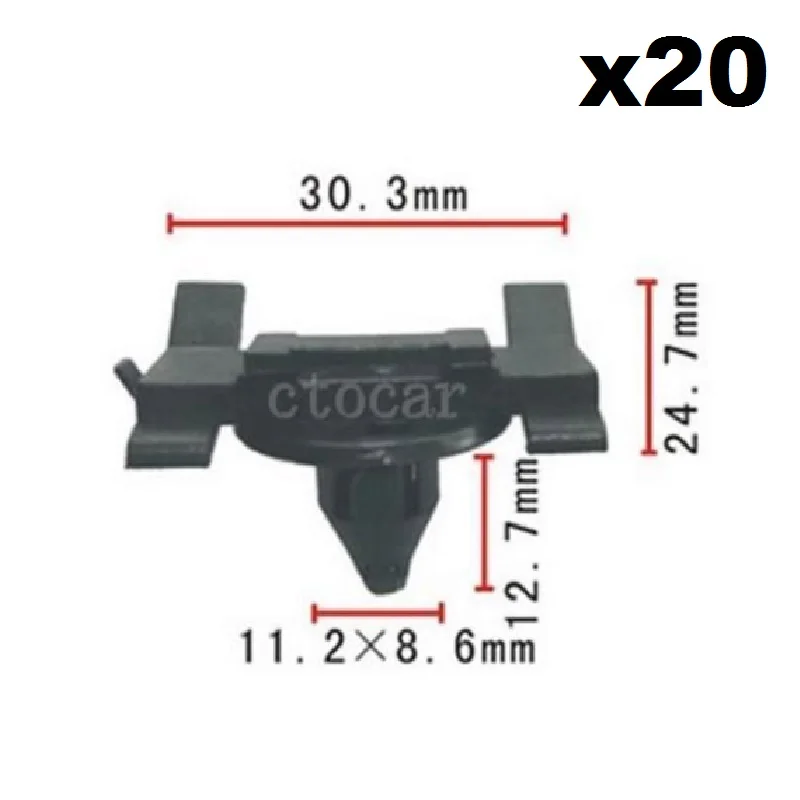 20x нейлоновые боковые зажимы для литья фиксаторы заклепки крепления 75049 33010 Для