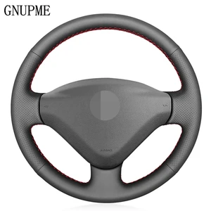 diy artificia leather car steering wheel cover for peugeot 207 2006 2014 fiat scudo 2010 2016 expert 2008 2016 partner 2009 2018 free global shipping