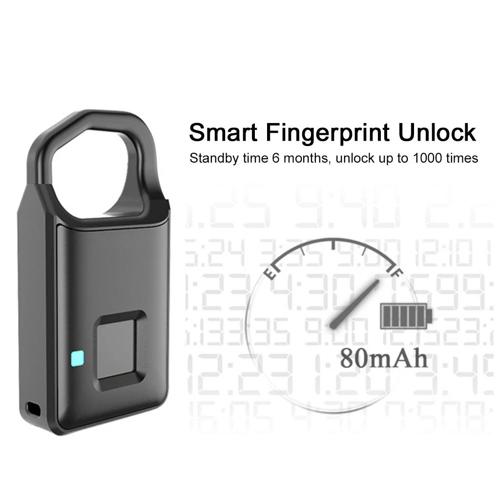 

Biometric Fingerprint Lock Access Control Reader Controller Waterproof Keyless Anti-theft Padlock Door Lock