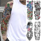 Большой рукав-Татуировка на руку, японский традиционный дракон, водостойкая наклейка, тотем, боди-арт, полностью искусственная татуировка для женщин и мужчин  переводные тату наклейки переводные тату татуировки временн