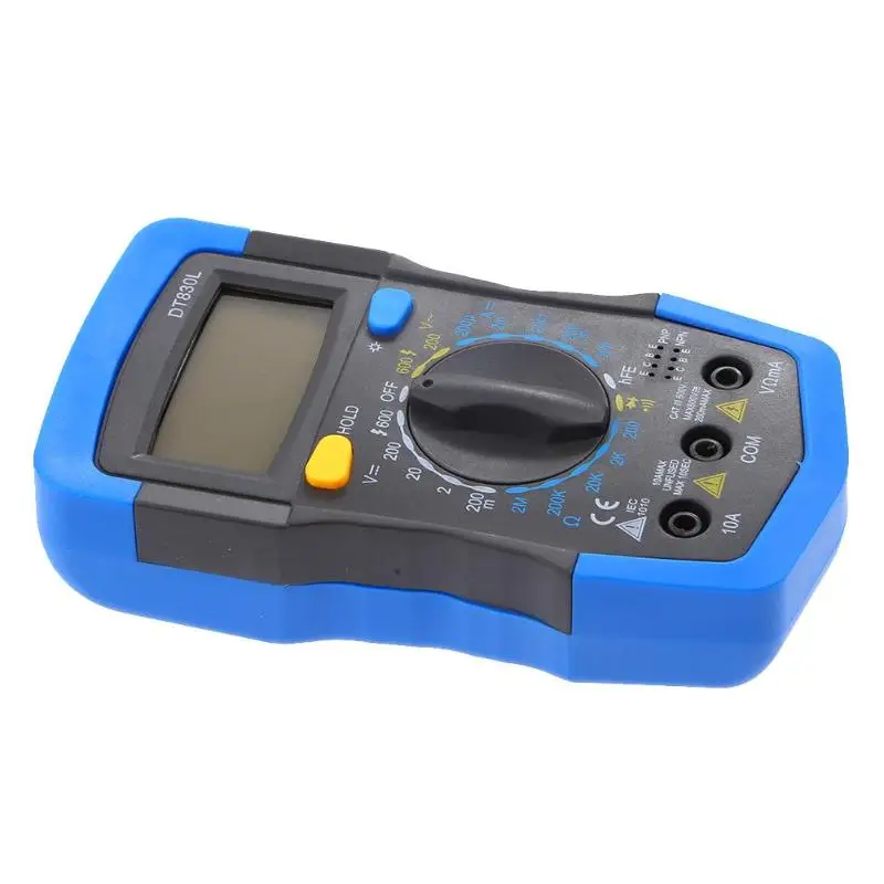 Цифровой мультиметр DT830L с ЖК дисплеем вольтметр амперметр Омметр тестер