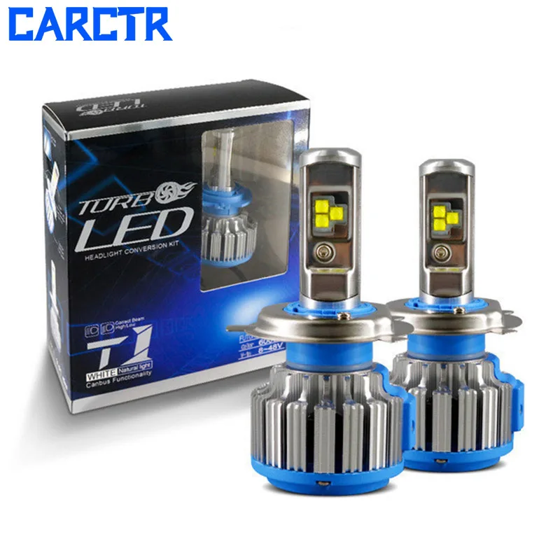 CARCTR Автомобильные фары H4 H7 светодиодные лампы 35 Вт 6000K H10 H8 H9 880 H13 H1 H3 H11 HB5 HB3 9004 9006
