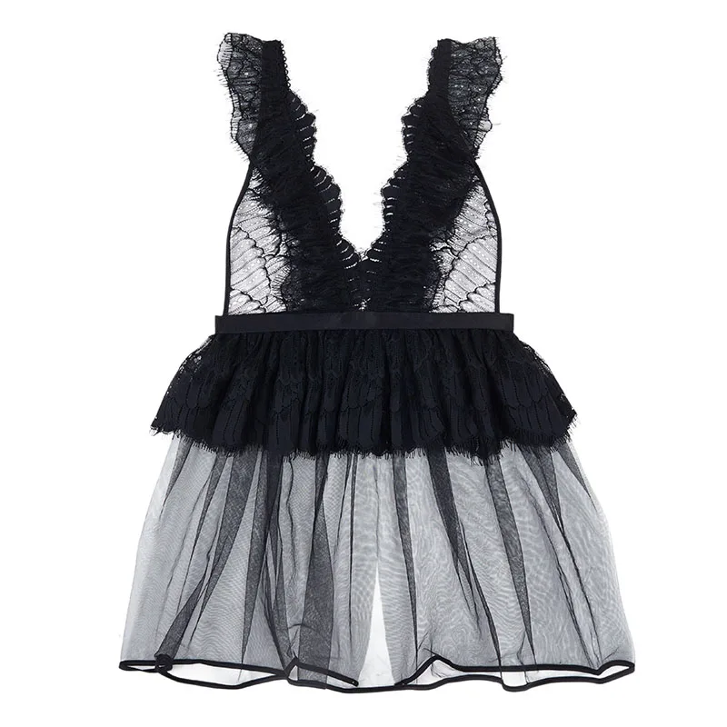 Сексуальное женское нижнее белье летняя ночная рубашка одежда для сна кружевная