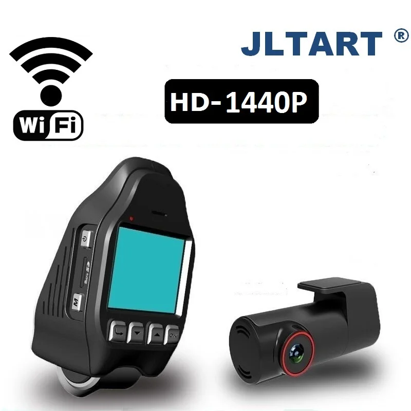 Автомобильный мини видеорегистратор jltart u600 с Wi Fi фронтальная камера 1440P двойная