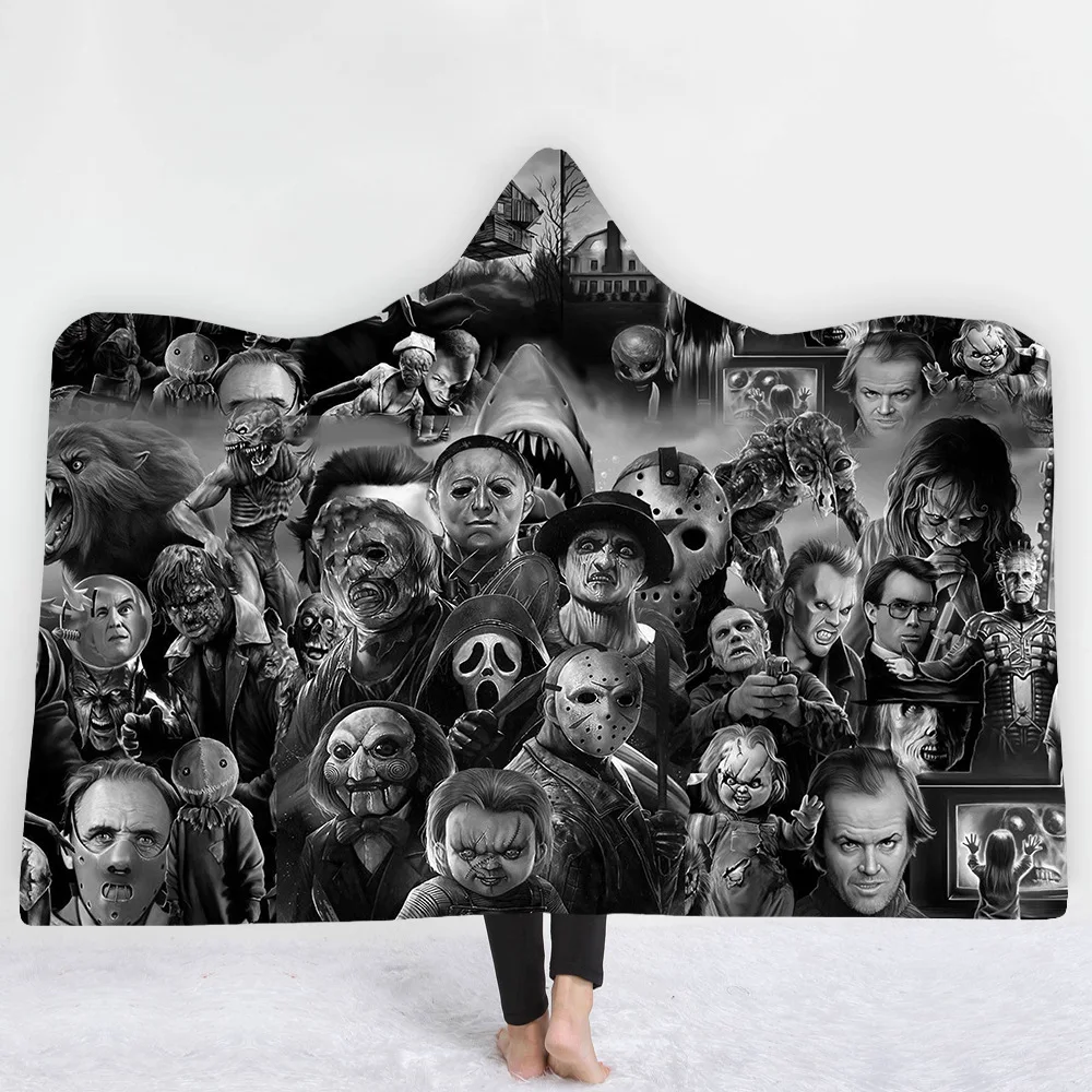 3D ужас Потрясающие фигурки альбом накидка покрывало | Дом и сад