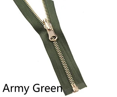 Army Green Meetee 2 шт. 60-150 см 5# металлическая вращающаяся застежка-молния с открытым концом для пуховика двусторонняя молния голова пошив одежды «сделай сам» Аксессуары - Цвет: Army Green