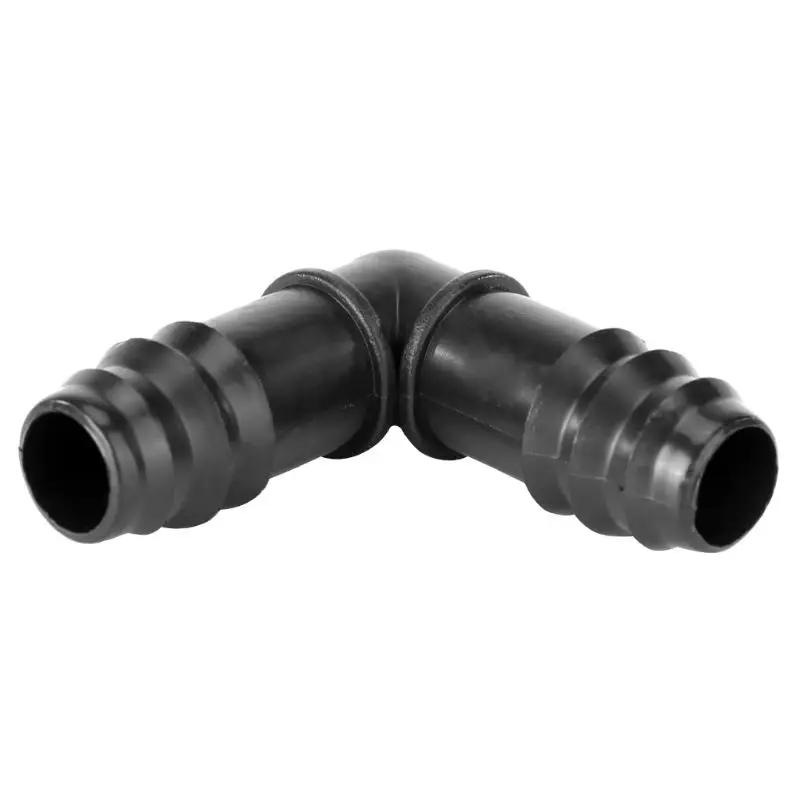 10pcs 16mm PE Tube Conveninently and Simple Installation 90 Degrees Elbow Barb Connector End Plug Micro Drip Adapter | Дом и сад
