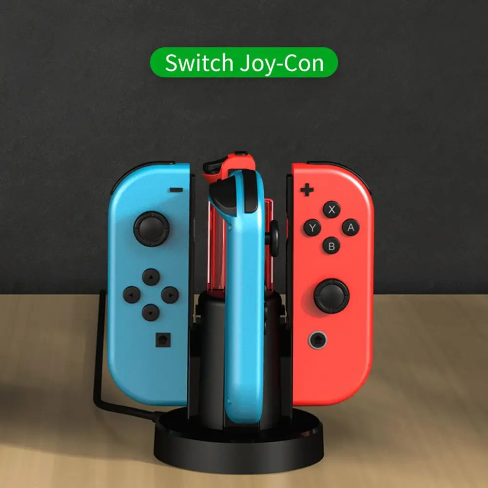 

Контроллер Joy Con 4 в 1, зарядная док-станция, держатель для Nintendo Switch NS Joy-Con Game, Поддержка док-станции для зарядки